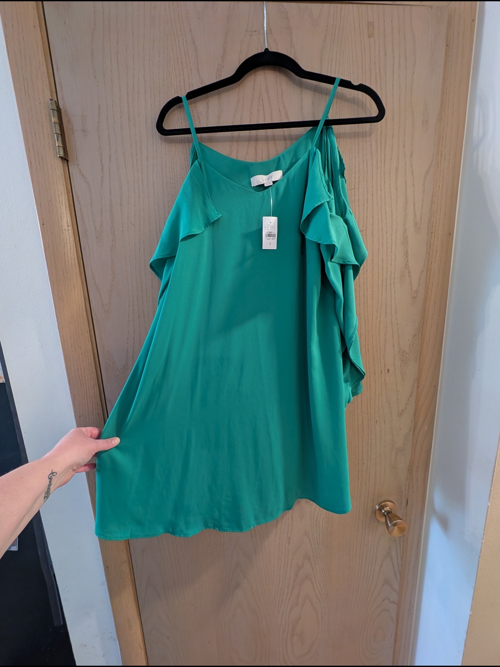 LOFT Small NWT Green Sleeveless Dress - Picture 6 of 7
